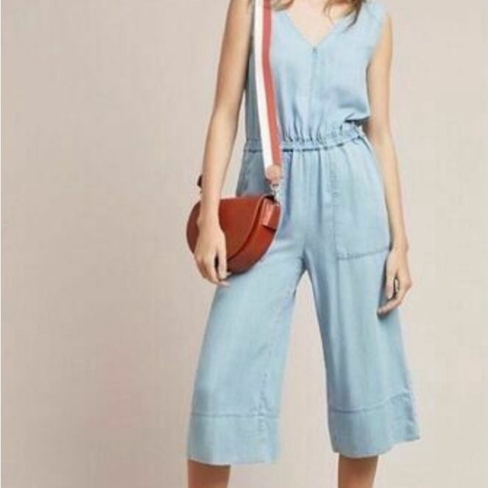 Splendid Lyocell Chambray Jumpsuit Size S
